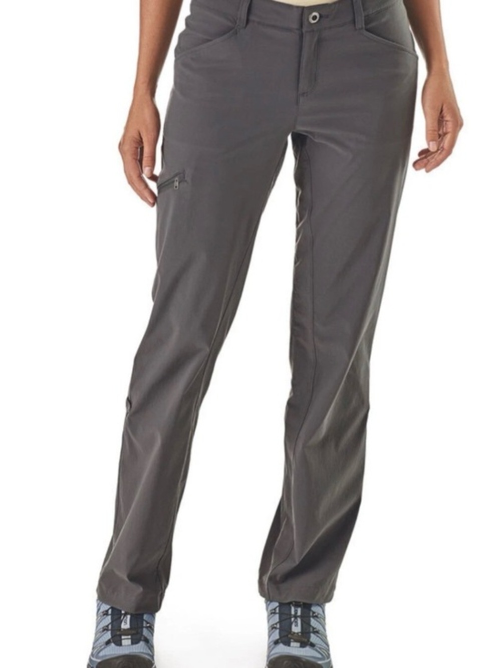 Patagonia Women’s Quandary Convertible Hiking Pants Forge Gray EUC 0 #2642